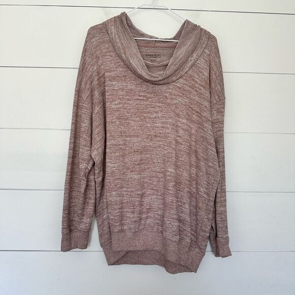 Torrid Super Soft Women’s 2 Plush Marled Turtleneck - Picture 1 of 5